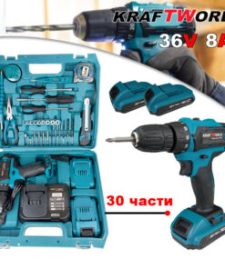 Ударен Винтоверт с 2 Батерии 36V,8Ah BLUE PRO
