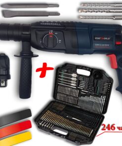 Перфоратор 1600W + Накрайници 246 части