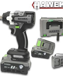 Полски Акумулаторен Гайковерт / Винтоверт HAWEK с 2 Батерии 36V 8Ah + Подарък Дълбока Вложка