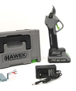 Градинска - Лозарска Акумулаторна Ножица с 2 Батерии 24V 4Ah HAWEK 