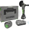 Акумулаторен Безчетков Ъглошлайф 125 мм HAWEK с 2бр Батерии 36V 5,0AH