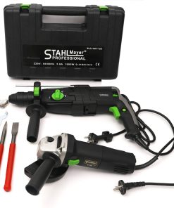 ТОП КАЧЕСТВО Електрически Перфоратор 1600W + Ъглошлайф 1400W STAHLMAYER
