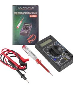 ТОП ЦЕНА Професионален Дигитален Мултицет + Фазомер ROCKFORCE , RF-88463