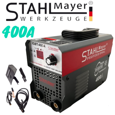 Инверторен Електрожен с Дисплей STAHLMAYER 400А + Аксесоари