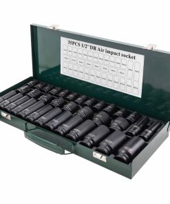 Професионален Комплект Ударни Вложки 1/2" RockForce 35 части - Стандартни и Дълбоки Вложки в Метален Куфар