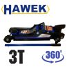 Усилен Нископрофилен Крик Крокодил 3Т с Въртяща Дръжка 360° HAWEK от 85 - 380мм. 3 тона HW-1137