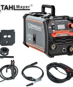 Телоподаващ Апарат MIG, MAG, MMA за Заваряване СО2 Без Газ 400А STAHLMAYER-PRO 2в1 Телоподаващо + Електрожен