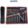 Професионален Комплект Звездогаечни Ключове HAWEK 25 части (6-36мм) Изработени от Хром Ванадиева Стомана Cr-v