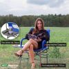 Сгъваем Къмпинг Стол с Метална Конструкция и Поставка за Чаша