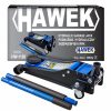 Професионален Нископрофилен Крик HAWEK HW-1188 с 2 Помпи 3 тона 85-430мм Тип Крокодил