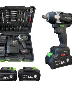 PRO Комбиниран Ударен Гайковерт - Винтоверт Акумулаторен 36V 8,0AH STAHLMAYER + 40 Части Инструменти