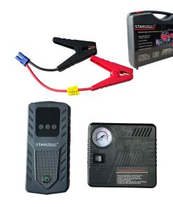 Мощен Стартер STAHLMAYER Авариен Комплект Jump Starter 20Ah и Компресор с LED фенер