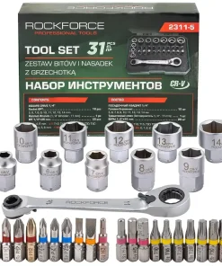 Мини Гедоре 31 части 1/4'' ROCKFORCE