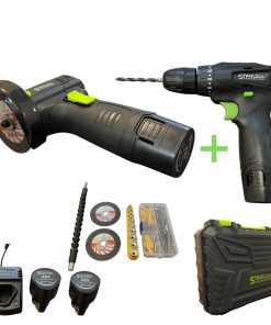 2в1 Акумулаторен Двускоростен Винтоверт + Мини Ъглошлайф STAHLMAYER 24V