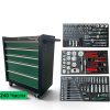 Професионален Шкаф с Инструменти ROCKFORCE с 5 Чекмеджета - Мобилна Количка с 240 части - Професионални Инструменти