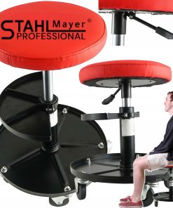 Автомонтьорски Стол STAHLMAYER с Амортисьор + Поставка за Инструменти